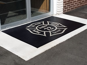 Frontline All Rubber Logo Mat - Little Falls Fir Department Logo Frontline All Rubber Logo Mat - Little Falls Fir Department Logo