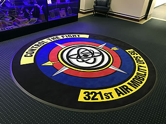 High Definition Logo Area Rug - 321st Air Mobility OPS Fort Drum NY High Definition Logo Area Rug - 321st Air Mobility OPS Fort Drum NY