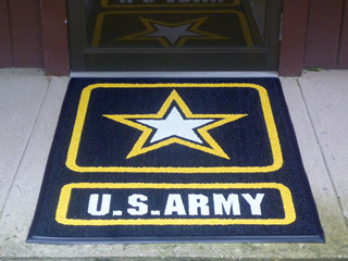 AquaFlow Pro - Custom Logo Mat - U.S. Army Front Door AquaFlow Pro - Custom Logo Mat - U.S. Army Front Door