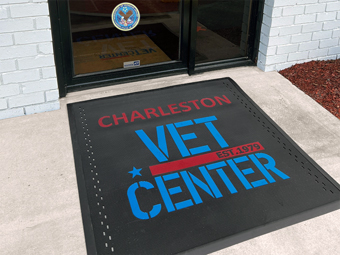 High Definition Super Vinyl Logo Mat - Passenger Terminal Ramstein AFB Germany High Definition Super Vinyl Logo Mat - Vet Center Tampa Florida