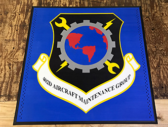 High Definition Super Vinyl Logo Mat - Passenger Terminal Ramstein AFB Germany High Definition Super Vinyl Logo Mat - US Air Force 402d Aircraft Maintenance Group