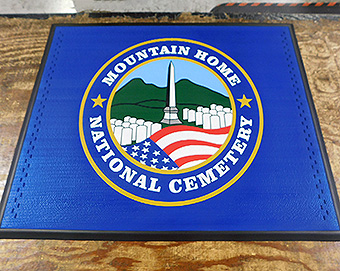 High Definition Super Vinyl Logo Mat - US Coast Guard Leadership Development Center High Definition Super Vinyl Logo Mat - Mountain Home National Cemetery Tennessee