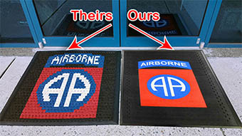 High Definition Super Vinyl Logo Mat - Passenger Terminal Ramstein AFB Germany High Definition Super Vinyl Logo Mat - Fort Hood Texas III Corps