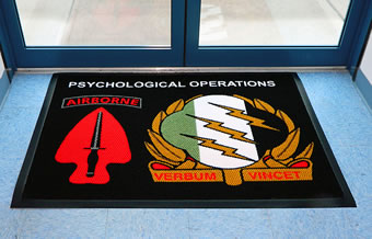 4th Psychological Operations Command Fort Bragg, North Carolina - Custom Made Logo Mat 4th Psychological Operations Command Fort Bragg, North Carolina - Custom Made Logo Mat