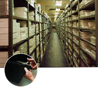 BlackTop PVC Runner Matting - Commercial Warehouse Building BlackTop PVC Runner Matting - Commercial Warehouse Building