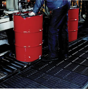 Tough Tred - All Rubber Grease Proof Drainage Traction Mat for Commercial Industrial Work Areas - Product Usage Tough Tred - All Rubber Grease Proof Drainage Traction Mat for Commercial Industrial Work Areas - Product Usage