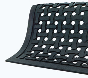 Triple Flex - Drainable Kitchen Safety Mats Product Close Up Triple Flex - Drainable Kitchen Safety Mats Product Close Up