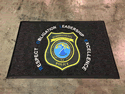 Custom Made Graphics Inset Logo Mat Hudson County Department of Corrections of Kearny New Jersey