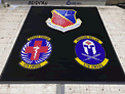 Custom Made Graphics Inset Logo Mat US Air Force 379th Air Expeditionary Wing of Al Udeid Air Base Qatar