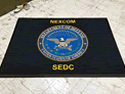 Custom Made Graphics Inset Logo Mat US Navy NEXCOM of Pensacola Florida 01