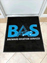 Custom Made Spectrum Logo Rug Broward Aviation Services of Margate Florida