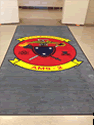 Custom Made Spectrum Logo Rug US Air Force Aviation Maintenance Squadron of NAS Pensacola Florida