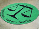 Custom Made Spectrum Logo Rug US Army Criminal Investigative Division of Fort Bragg North Carolina