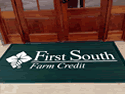 Custom Made Super Vinyl Logo Mat First South Farm Credit of Zachary Louisianna 02