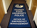 Custom Made ToughTop Logo Mat Georgia State University Police of Atlanta Georgia
