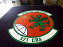 Custom Made ToughTop Logo Mat US Air Force 321st Combat Readiness Squadron of McGuire AFB New Jersey
