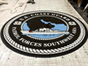 Custom Made ToughTop Logo Mat US Coast Guard PATFORSWA of Baltimore Maryland