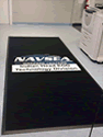 Custom Made ToughTop Logo Mat US Navy Naval Surface Warfare Center of Indian Head Maryland