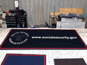 Custom Made ToughTop Logo Mat US Social Security Administration of Terrytown Louisiana