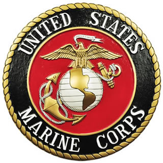 Custom Made Mahogany Wood Logo Plaques - Department of the Navy Marine Corps Custom Made Mahogany Wood Logo Plaques - Department of the Navy Marine Corps